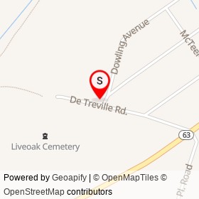 Mayfield Park on De Treville Road, Walterboro South Carolina - location map