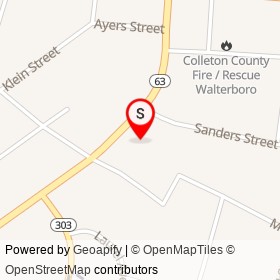 No Name Provided on South Jefferies Boulevard, Walterboro South Carolina - location map