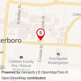 Walterboro Historic District on , Walterboro South Carolina - location map