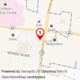South State Bank on Robertson Boulevard, Walterboro South Carolina - location map