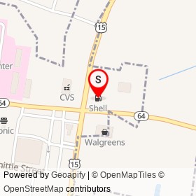 Shell on Robertson Boulevard, Walterboro South Carolina - location map