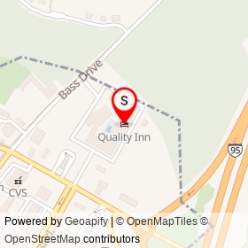 Quality Inn on Bass Drive, Santee South Carolina - location map