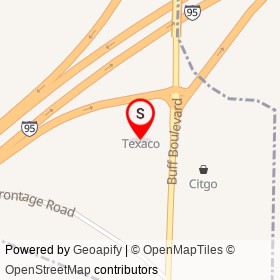 Stuckey's on Buff Boulevard, Summerton South Carolina - location map