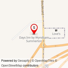 Days Inn by Wyndham Summerton on Buff Boulevard, Summerton South Carolina - location map