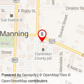 T's Express on East Boyce Street, Manning South Carolina - location map
