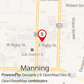 No Name Provided on East Rigby Street, Manning South Carolina - location map