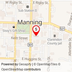 Germanique on Keitt Street, Manning South Carolina - location map