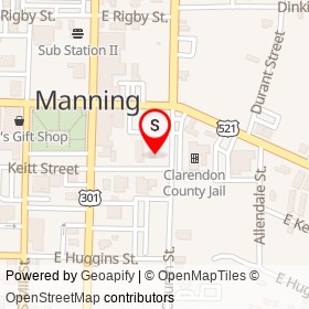 Southern Exposure Tanning on Keitt Street, Manning South Carolina - location map