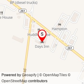 Days Inn on Paxville Highway,  South Carolina - location map