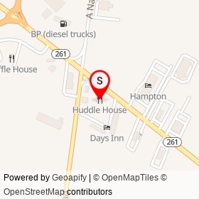 Huddle House on Paxville Highway,  South Carolina - location map