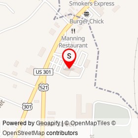 Prothro Chevrolet Buick GMC on North Brooks Street, Manning South Carolina - location map