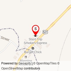 Short Trip Smokers Express on US 301;US 521,  South Carolina - location map