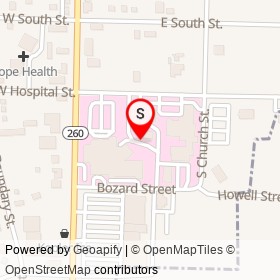 McLeod Health Clarendon on East Hospital Street, Manning South Carolina - location map