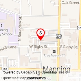 Cypress Medical Supply on West Rigby Street, Manning South Carolina - location map