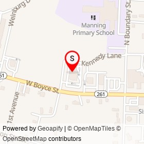 CVS Pharmacy on Kennedy Lane, Manning South Carolina - location map