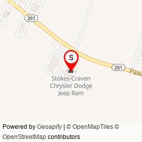 Stokes-Craven Chrysler Dodge Jeep Ram on Paxville Highway,  South Carolina - location map