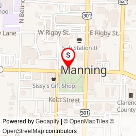 The Cranky Queen on West Boyce Street, Manning South Carolina - location map