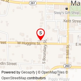 Corner Food Stop on West Huggins Street, Manning South Carolina - location map
