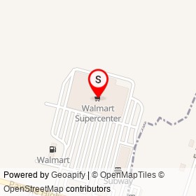Walmart Supercenter on Paxville Highway, Manning South Carolina - location map