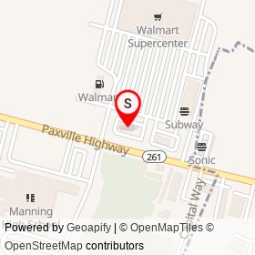 Bojangles' on Paxville Highway,  South Carolina - location map