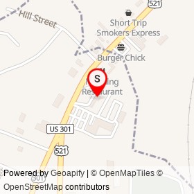 Manning Motel No. 1 on North Brooks Street, Manning South Carolina - location map