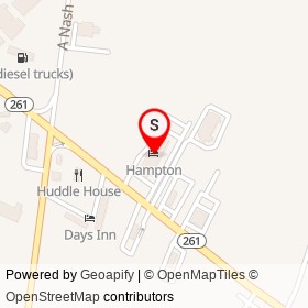 Hampton on Paxville Highway,  South Carolina - location map