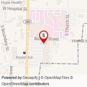 IGA Food Mart on Bozard Street, Manning South Carolina - location map