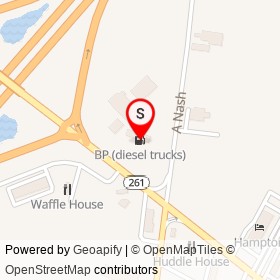 BP (diesel trucks) on Paxville Highway,  South Carolina - location map
