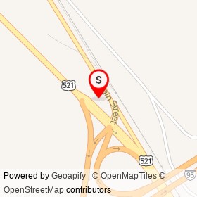 Exxon on US 521,  South Carolina - location map