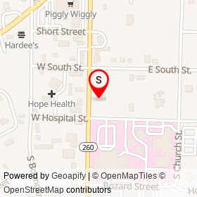 D&H Bar-B-Que on South Mill Street, Manning South Carolina - location map