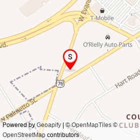 Tidal Wave Auto Spa of Florence on West Palmetto Street, Florence South Carolina - location map
