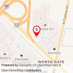 Exxon on West Lucas Street, Florence South Carolina - location map