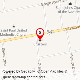 Cruzzers on Greenway Drive, Florence South Carolina - location map
