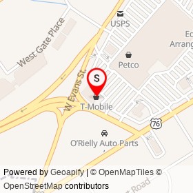 T-Mobile on West Evans Street, Florence South Carolina - location map