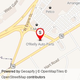 O’Rielly Auto Parts on I 20 Business, Florence South Carolina - location map