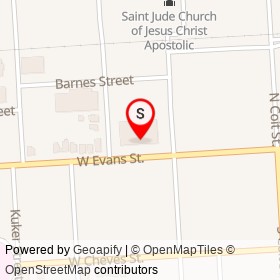 US Marshal's Service on West Evans Street, Florence South Carolina - location map