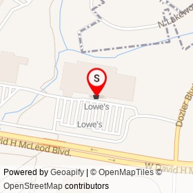 Lowe's on Trade Court, Florence South Carolina - location map