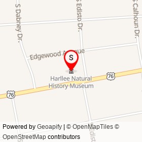 Harllee Natural History Museum on West Palmetto Street, Florence South Carolina - location map