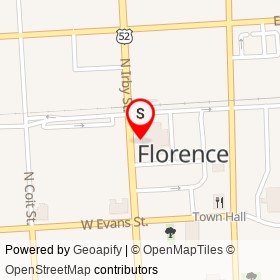 Florence Police Department on North Irby Street, Florence South Carolina - location map