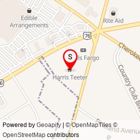 Harris Teeter on South Cashua Drive, Florence South Carolina - location map