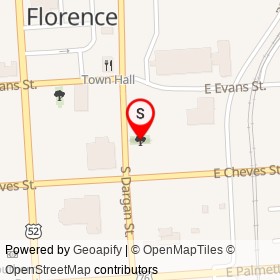 Florence on , Florence South Carolina - location map