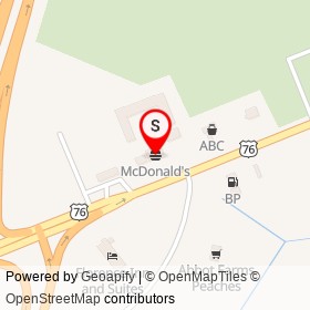McDonald's on West Palmetto Street,  South Carolina - location map