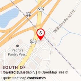Silver Arcade on Williams Pond Road,  South Carolina - location map