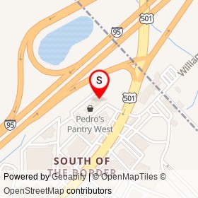 Sunoco on I 95,  South Carolina - location map