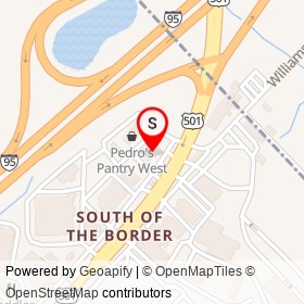 Hot Tamale on US 301;US 501,  South Carolina - location map