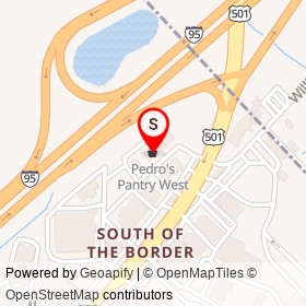 Pedro's Pantry West on I 95,  South Carolina - location map