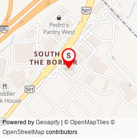 Mexico Shop East on US 301;US 501,  South Carolina - location map