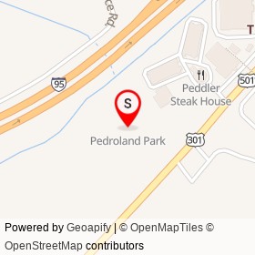 Pedroland Park on US 301;US 501,  South Carolina - location map