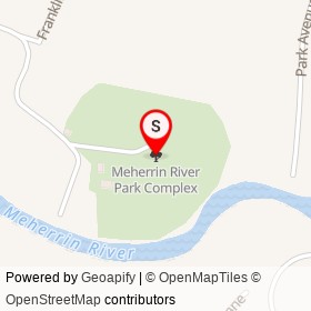 Meherrin River Park Complex on , Emporia Virginia - location map