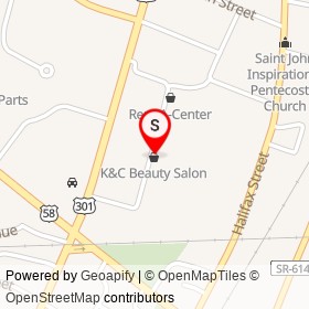 Sloan Boutique on North Main Street, Emporia Virginia - location map